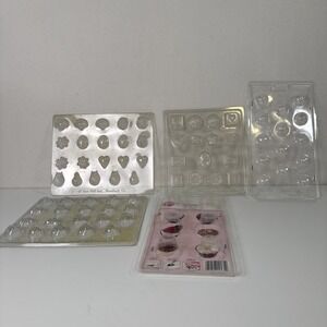 Assorted Candy Molds Various Brands Regular Shapes Preowned Good